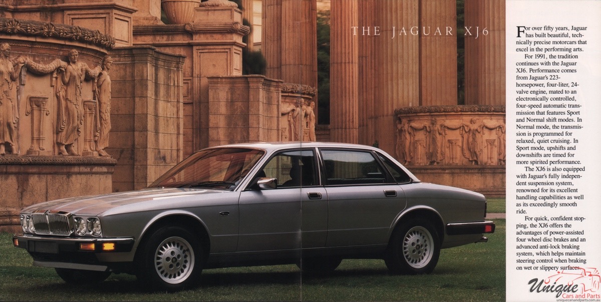 1991 Jaguar Model Lineup Brochure Page 1